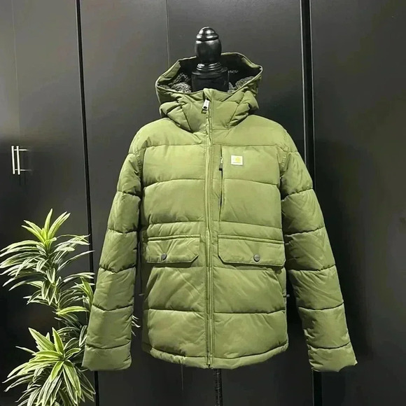Carhartt Montana Rain Defender hooded puffer jacket, extreme warm,sherpa lined - Picture 1 of 15